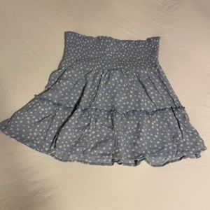 Hippie Rose Periwinkle Floral Skirt Women's S